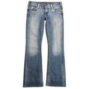 Silver Jeans Tuesday Size 30/33 Western Glove Works Flare Denim